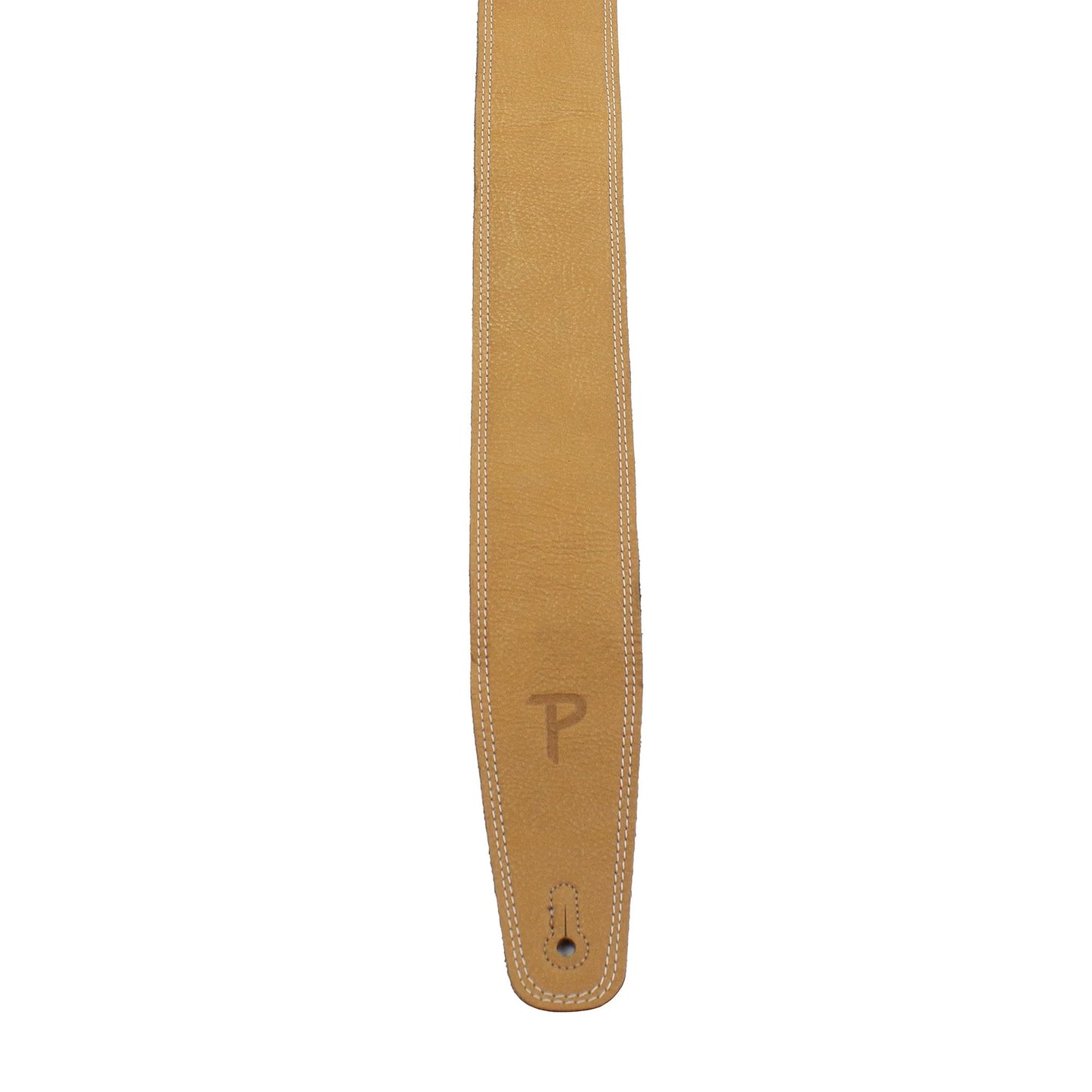 Perri's Moto Series Double Stitched Padded Leather 2.5" Matte Sandlewood Guitar Strap