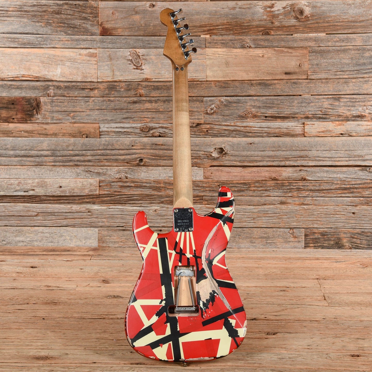 EVH Striped Series Frankie Relic Red / White / Black 2021