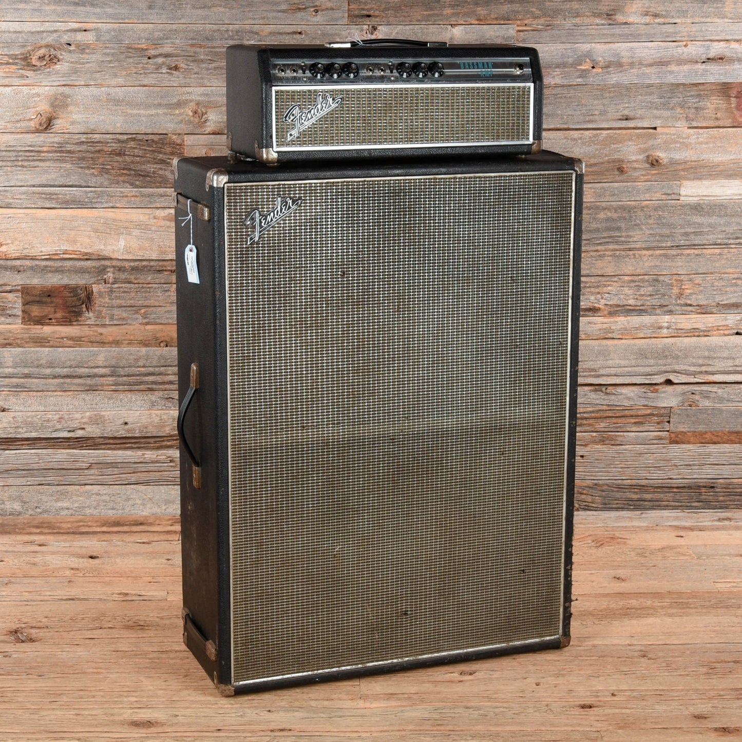 Fender Drip Edge Bassman Head w/ Matching Vertical 2x15 Cabinet 1969