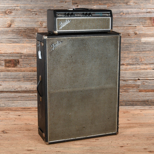 Fender Drip Edge Bassman Head w/ Matching Vertical 2x15 Cabinet 1969