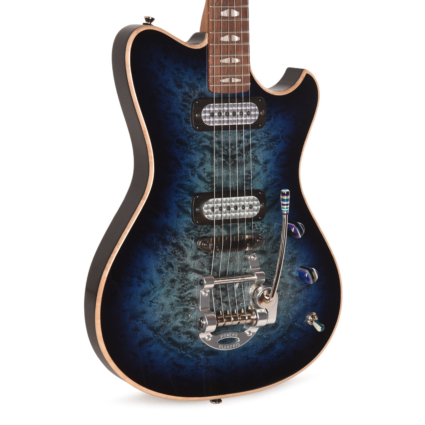 Powers Electric NAMM Exclusive A-Type Select Birdseye Maple Glacier Burst w/FF42 Pickups