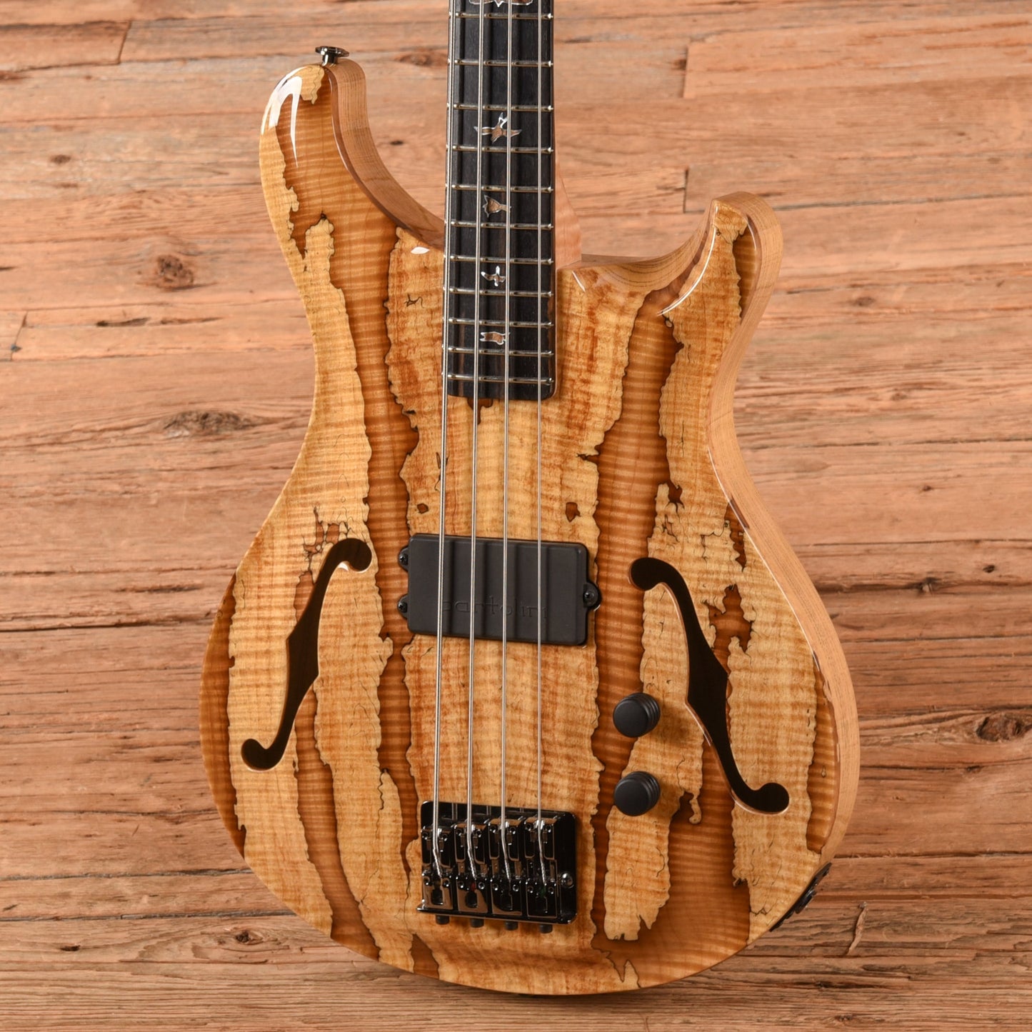 PRS Private Stock Short Scale Hollowbody Bass 4 Natural w/ Smoked Burst 2018