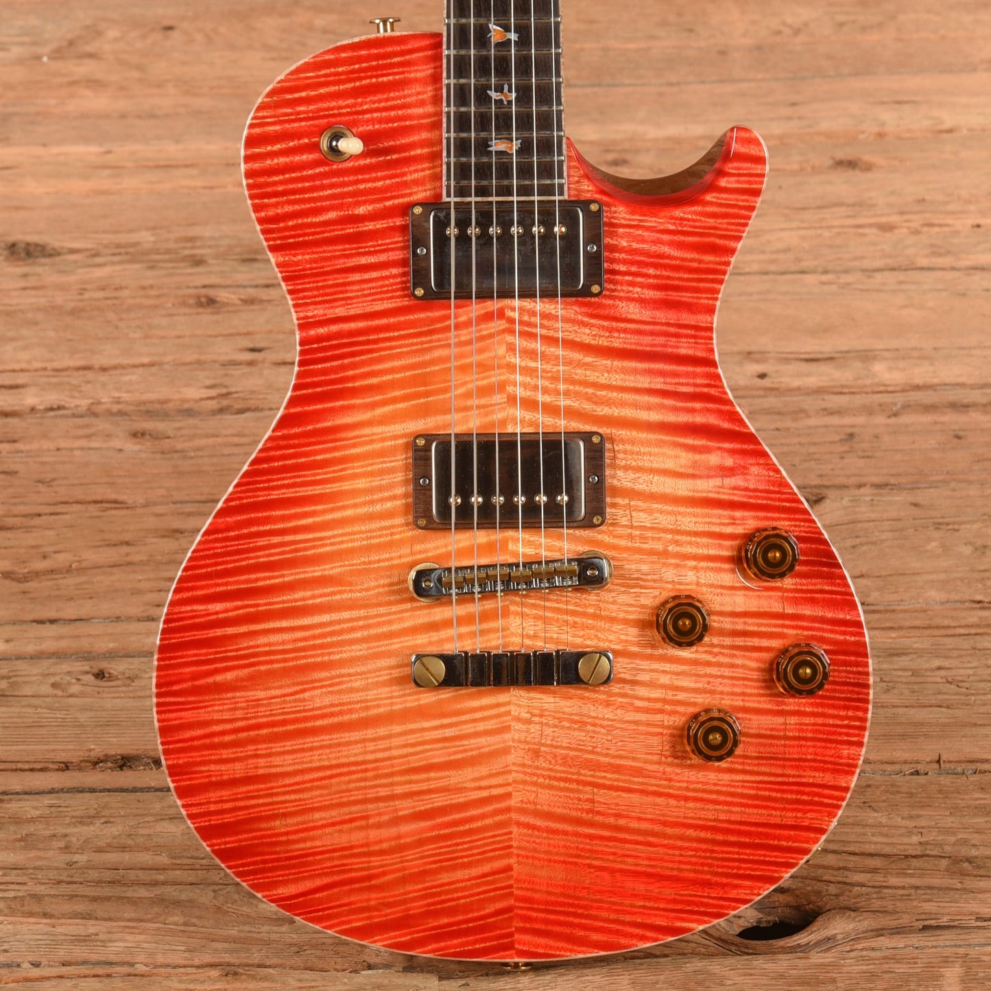PRS Private Stock #9438 McCarty 594 Singlecut w/Brazilian Rosewood Neck Blood Orange Glow