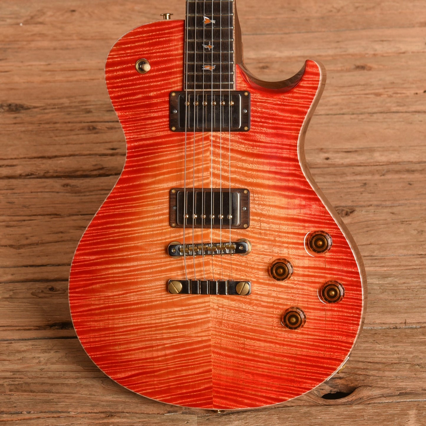 PRS Private Stock #9438 McCarty 594 Singlecut w/Brazilian Rosewood Neck Blood Orange Glow