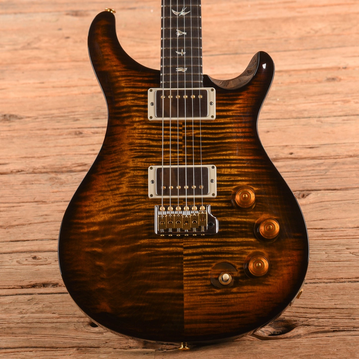 PRS DGT David Grissom Tremolo Signature 10-Top Black Gold Warp Burst 2024