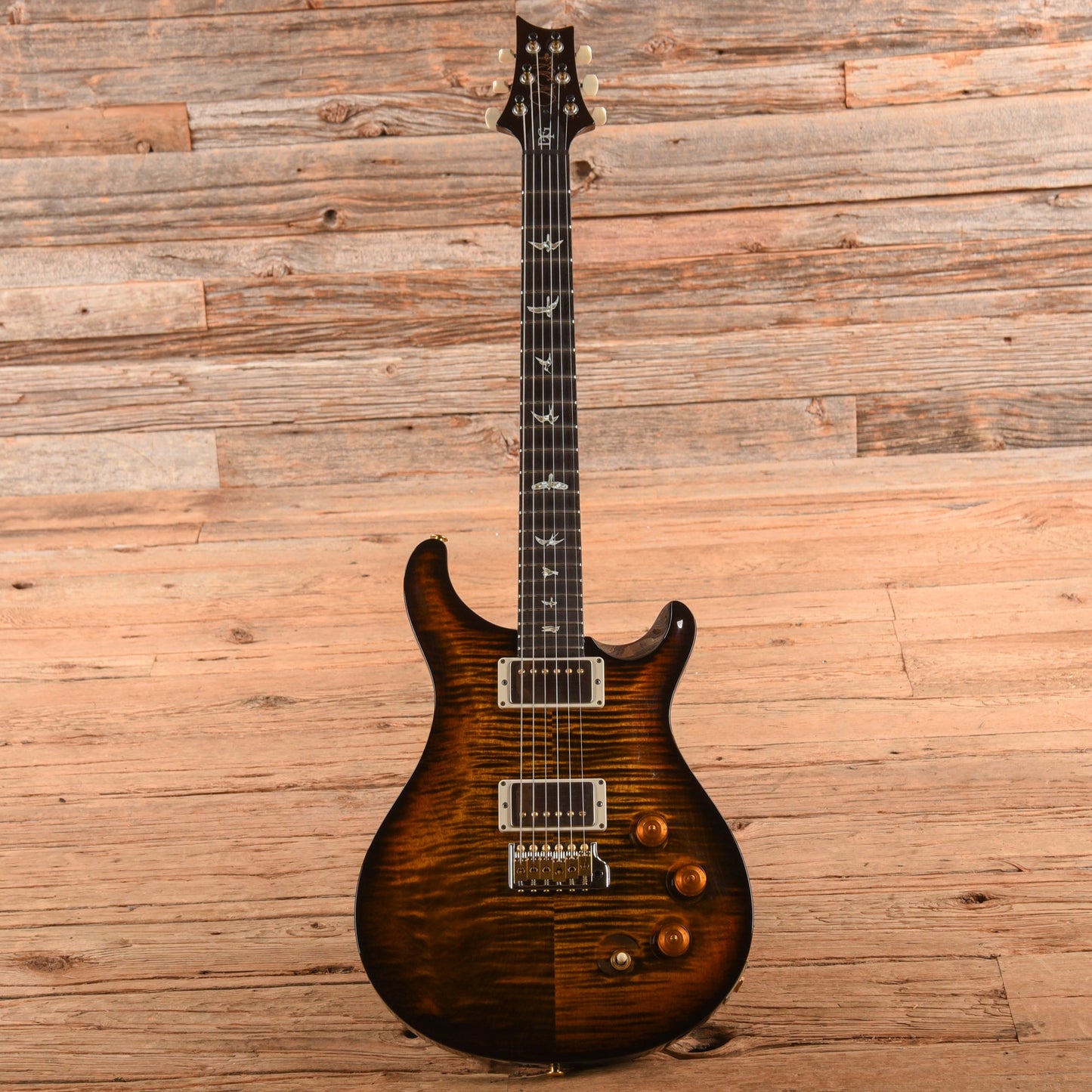 PRS DGT David Grissom Tremolo Signature 10-Top Black Gold Warp Burst 2024