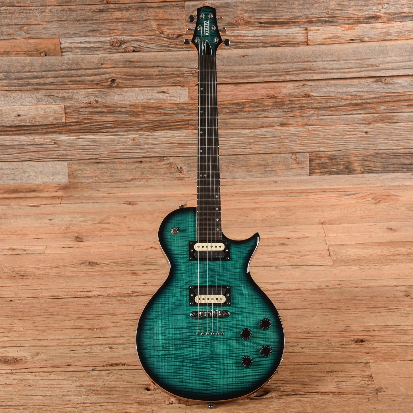 Kiesel CS6 Translucent Teal with Black Burst Edges 2022
