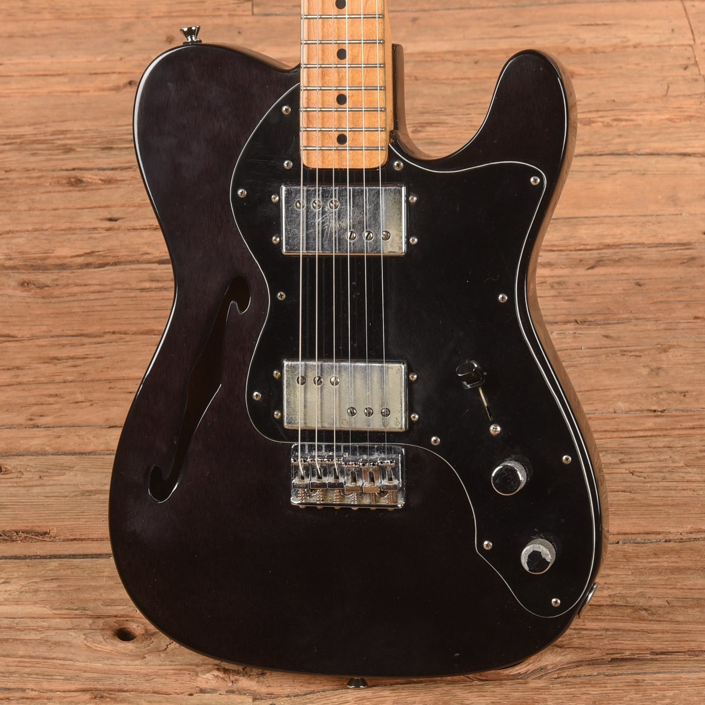 Fender Telecaster Thinline Transparent Black Refin 1972
