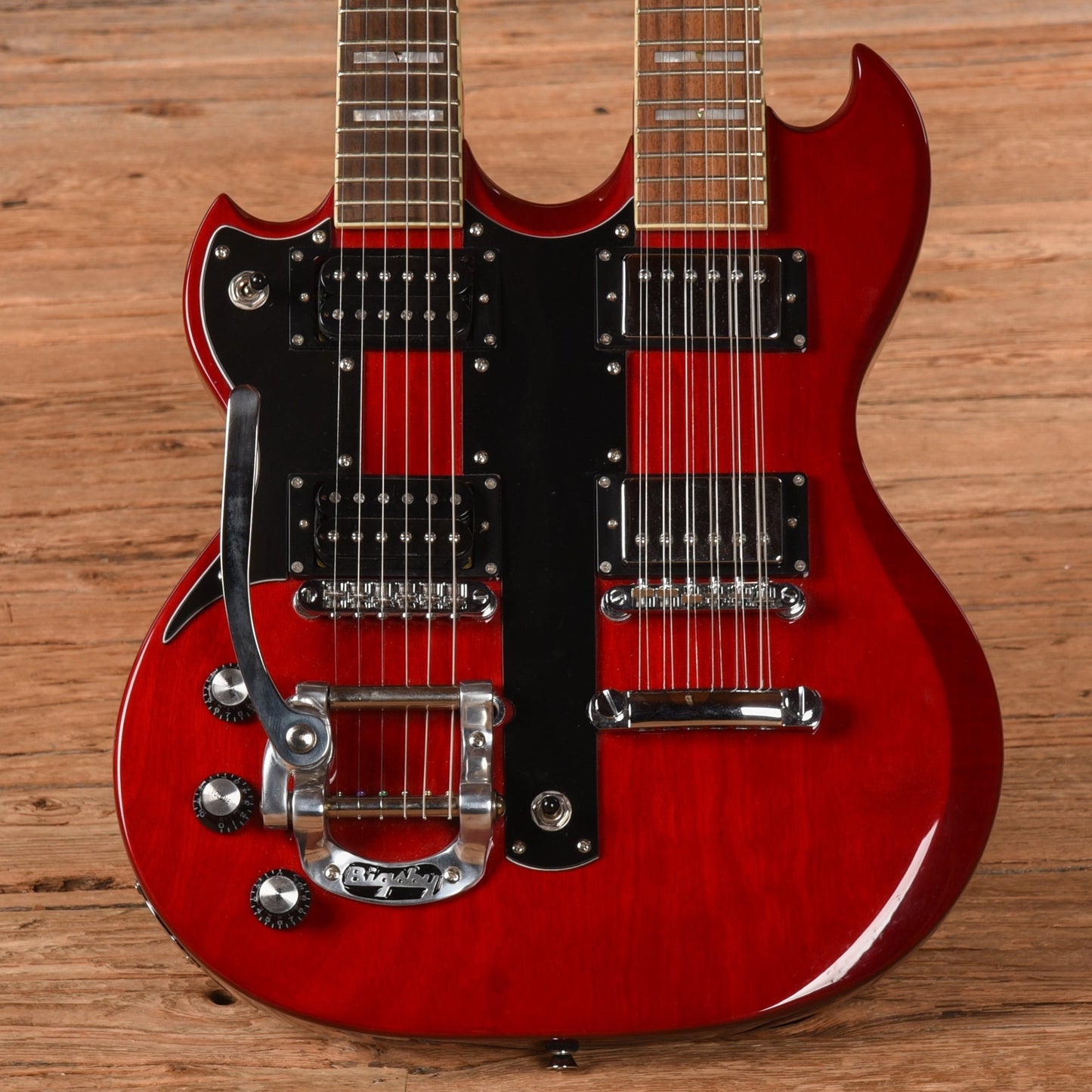 Jay Turser Doubleneck Red LEFTY