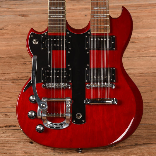 Jay Turser Doubleneck Red LEFTY