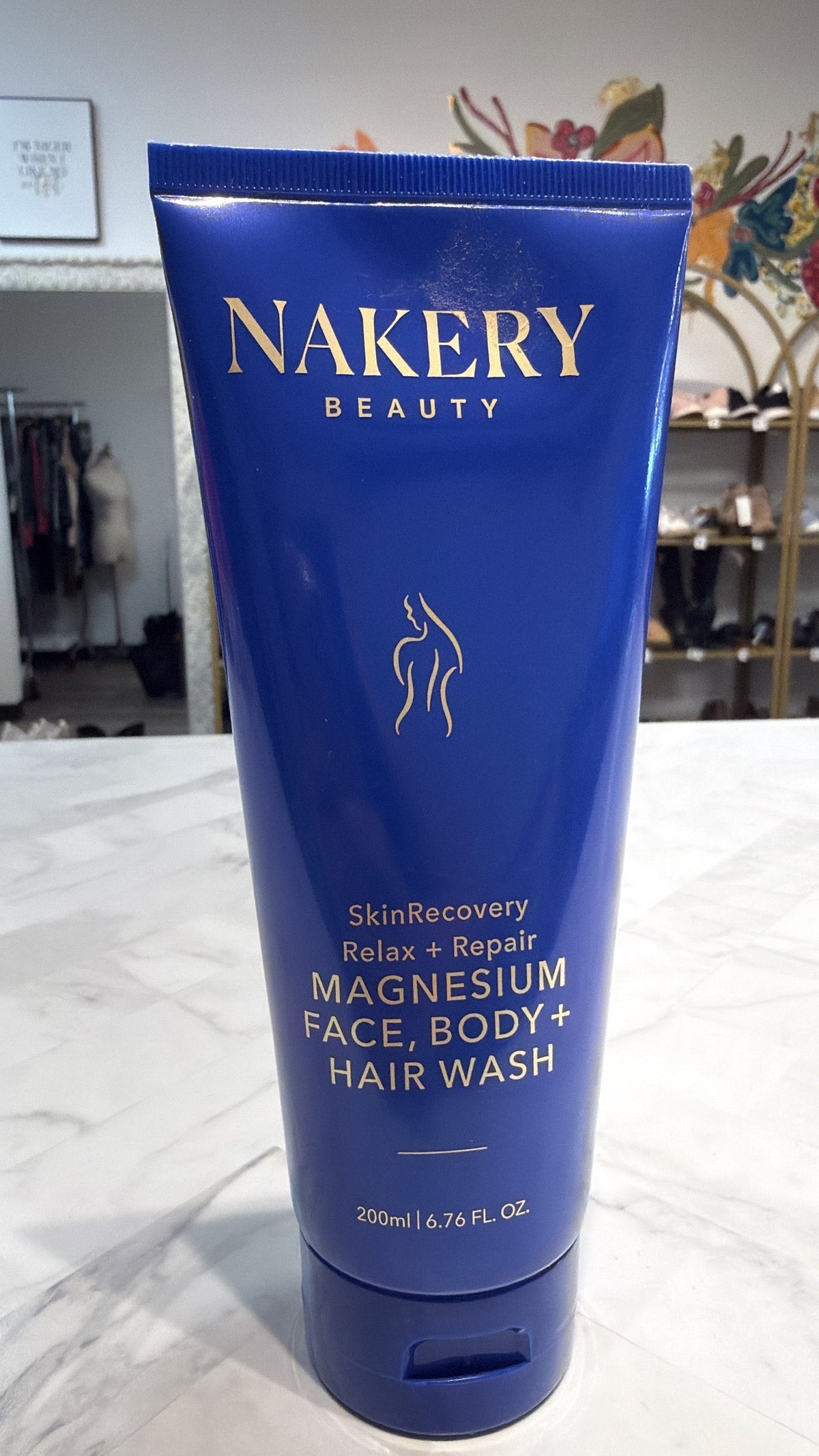 New Nakery Beauty SkinRecovery Relax + Repair Magnesium Face, Body, + Hair Wash, 6.76oz