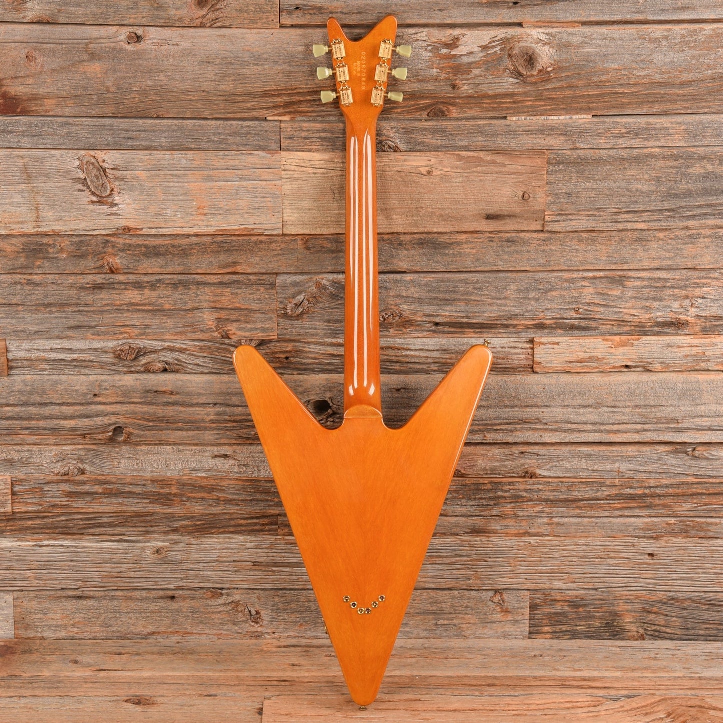 Gibson Reverse Flying V Natural - Dave Amato of REO Speedwagon