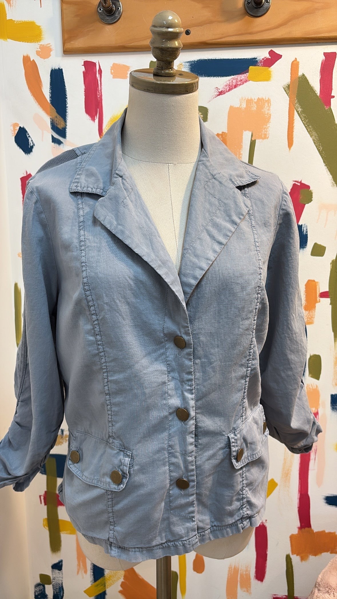 Wearables Linen Jacket, L Petite