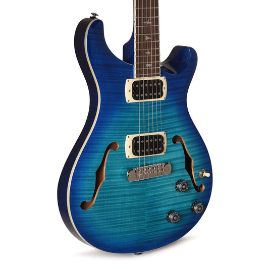 PRS SE Flat Back Hollowbody I Piezo Lake Blue