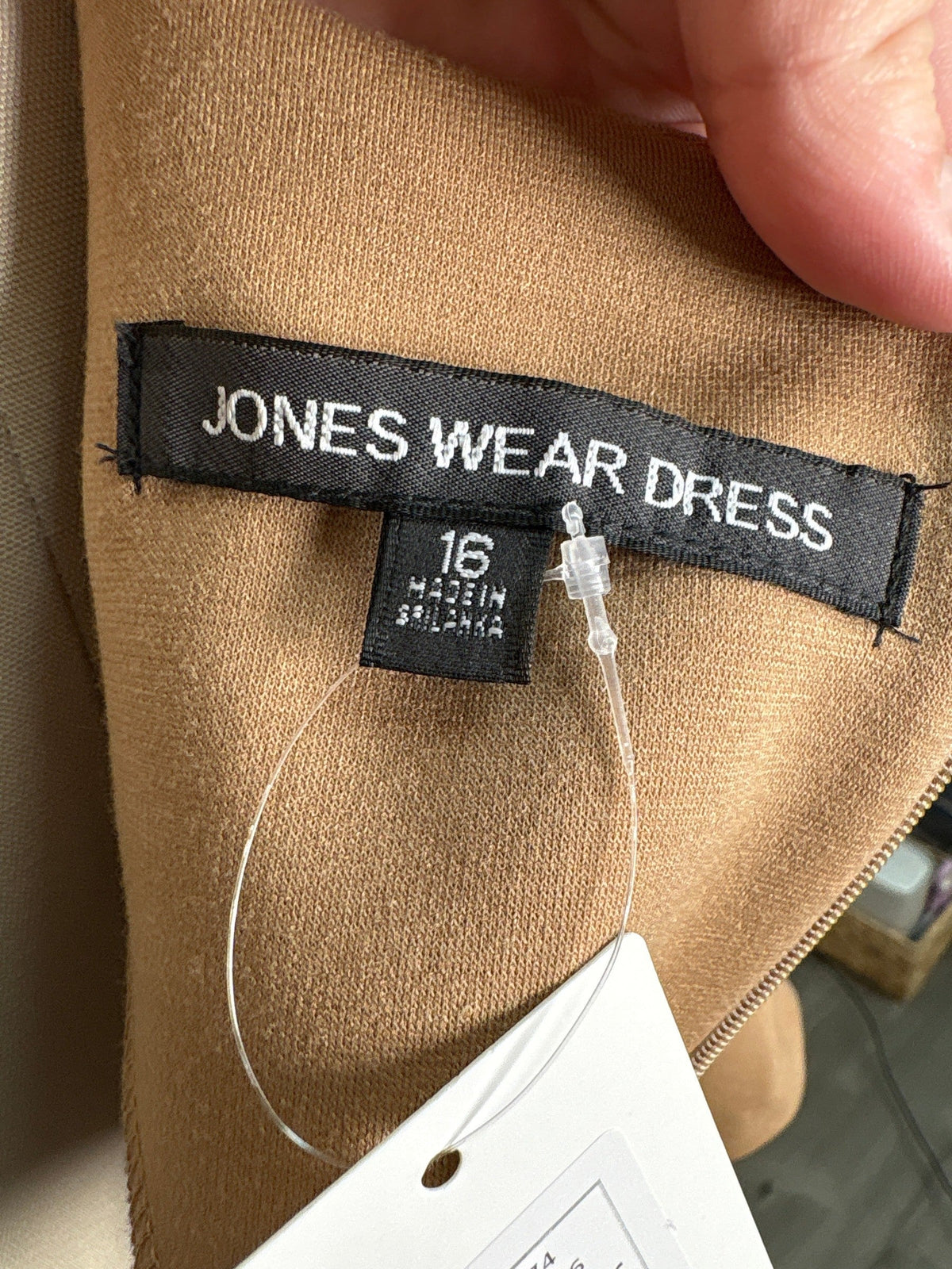New Jones Wear Brown Belted Dress, 16