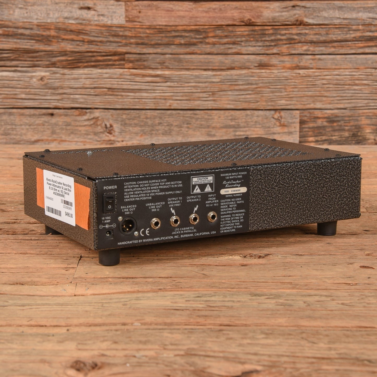 Rivera RockCrusher Recording Power Attenuator & Load Box 8/16 Ohm w/ EQ