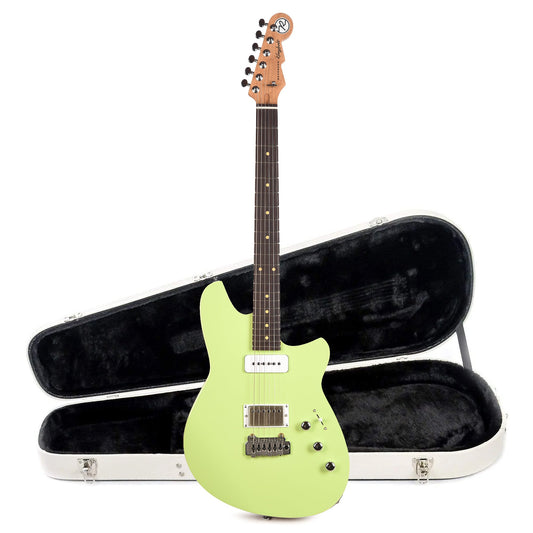 Reverend Kingbolt H90 Electric Guitar Citrus Cream and Teardrop Two Tone Case Bundle