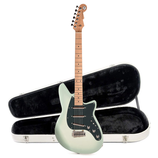 Reverend SPY Electric Guitar Alpine Pearl and Teardrop Two Tone Case Bundle