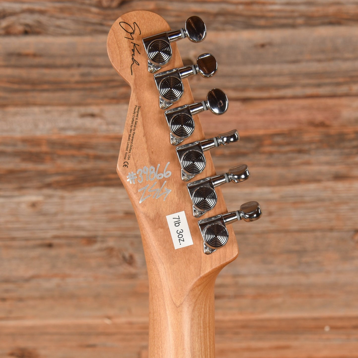 Reverend Greg Koch Signature Gristlemaster Wildwood Exclusive Transparent Black