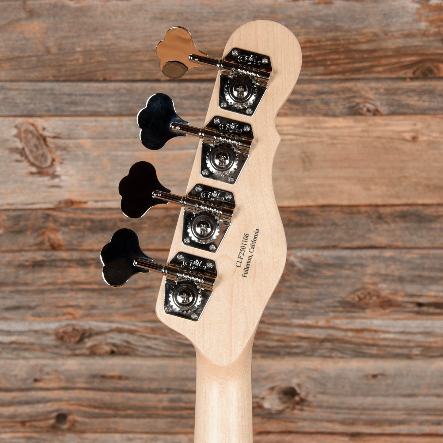G&L USA ASAT Bass Semi-Hollow Satin Black LEFTY