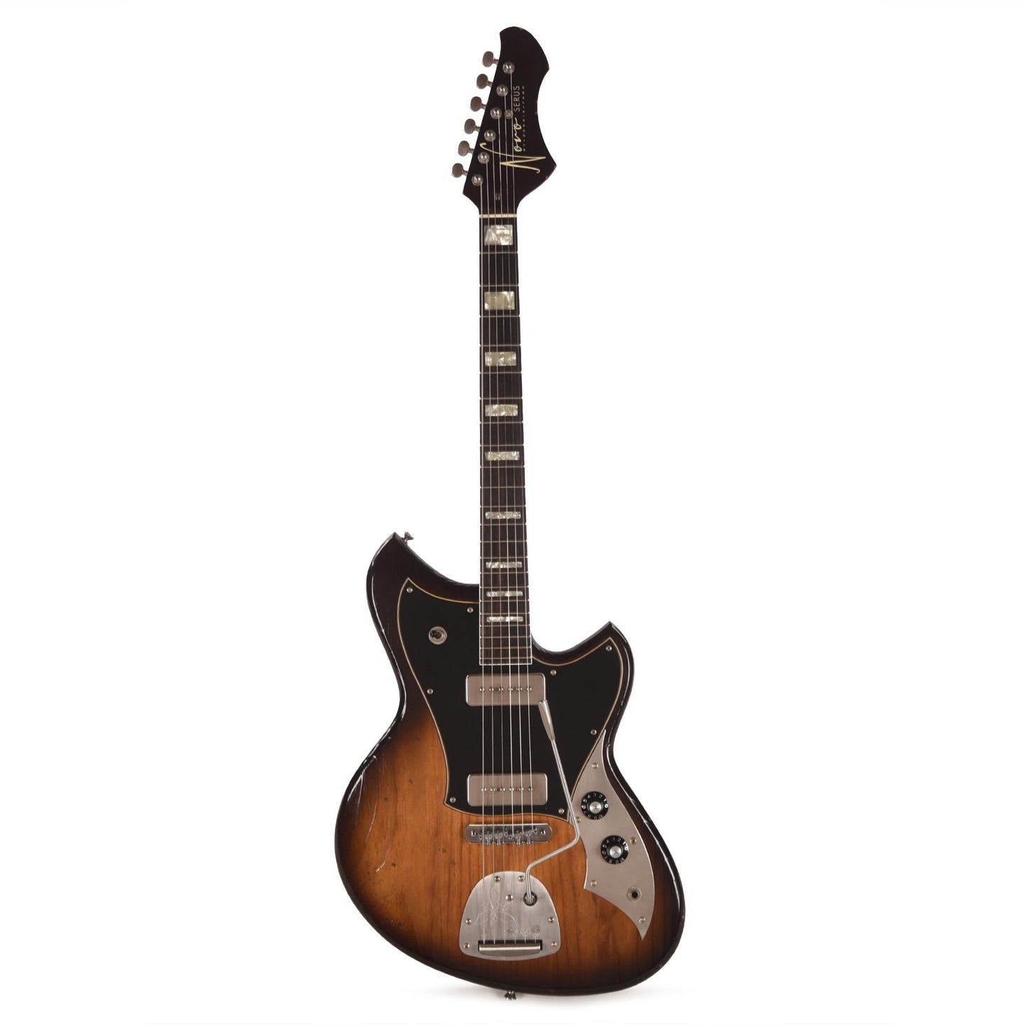 Novo Serus J Amber Burst Light Distress w/ Fralin P-90 Pickups