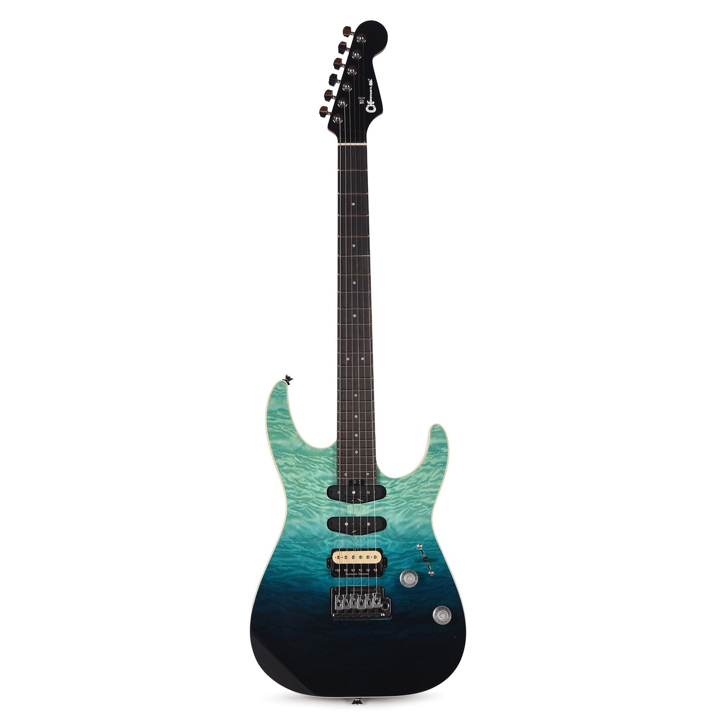 Charvel Pro-Mod Plus Dinky DK24 HSS 2PT EB QM Blue Curaçao