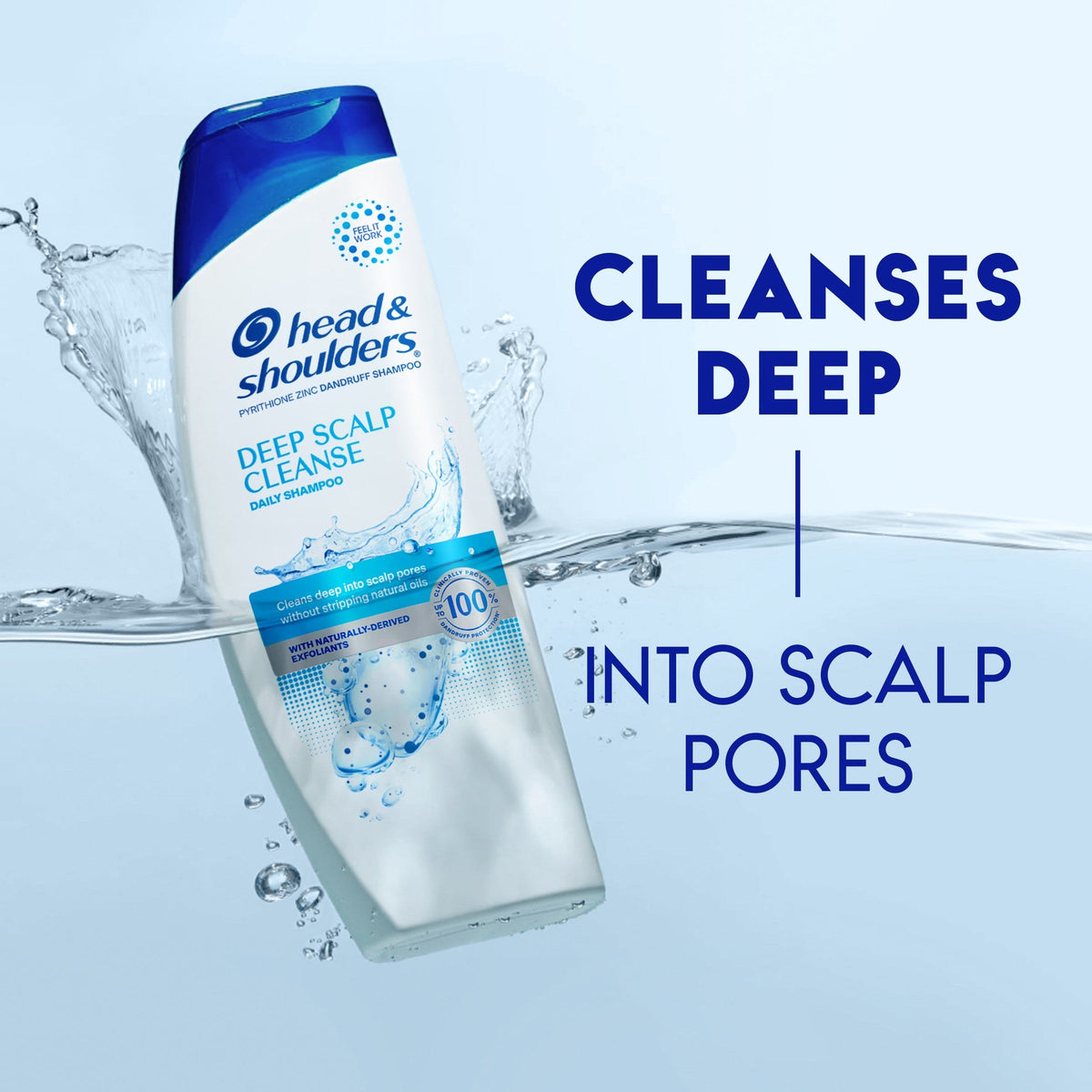 Deep Scalp Cleanse Anti-Dandruff Shampoo for Daily Use, Paraben Free
