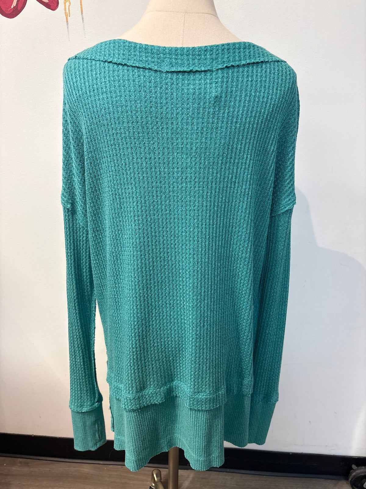 We the Free People Green Oversized Top, XS