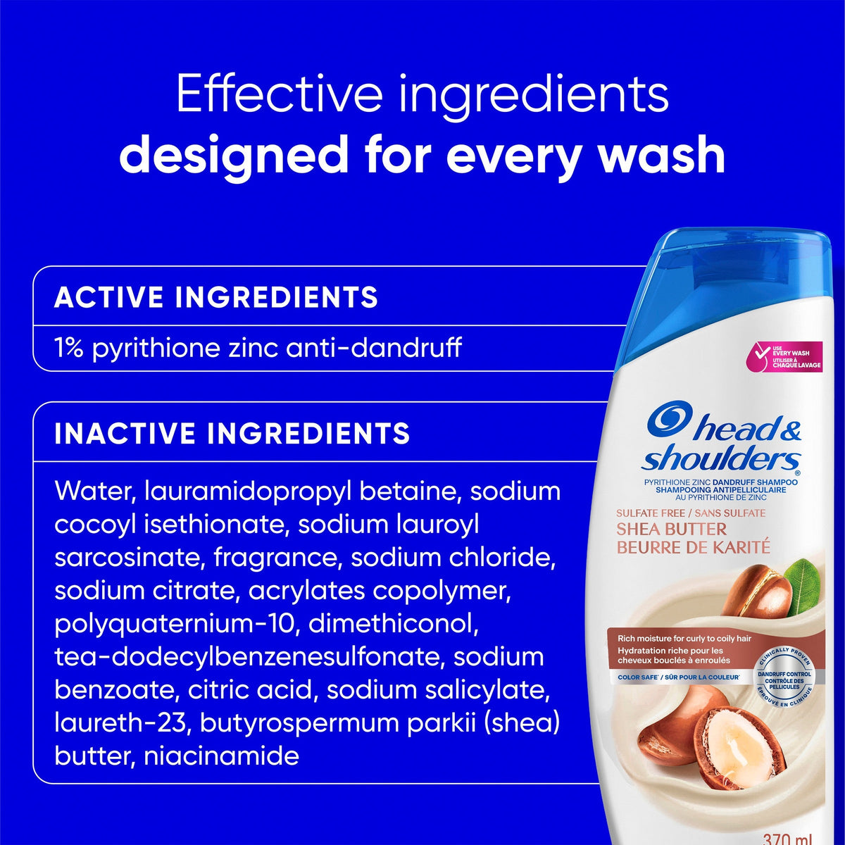 Shea Butter Dandruff Shampoo, Sulfate-Free