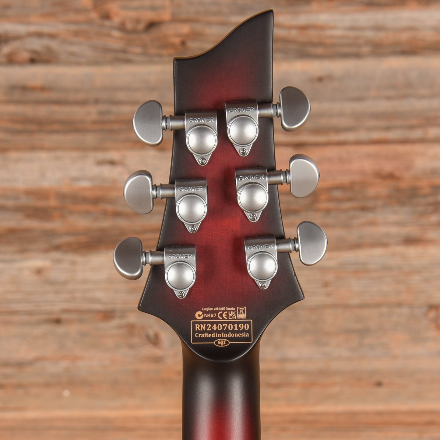Schecter C-1 Platinum FR S Sustainiac Crimson Red Burst Satin 2024
