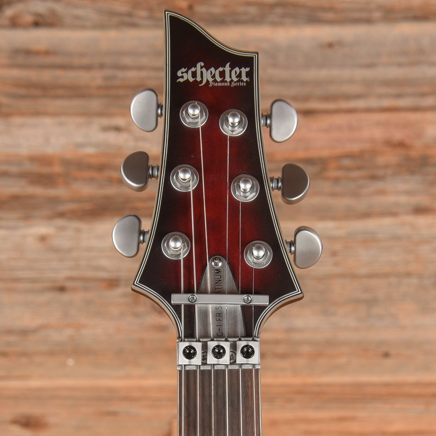 Schecter C-1 Platinum FR S Sustainiac Crimson Red Burst Satin 2024