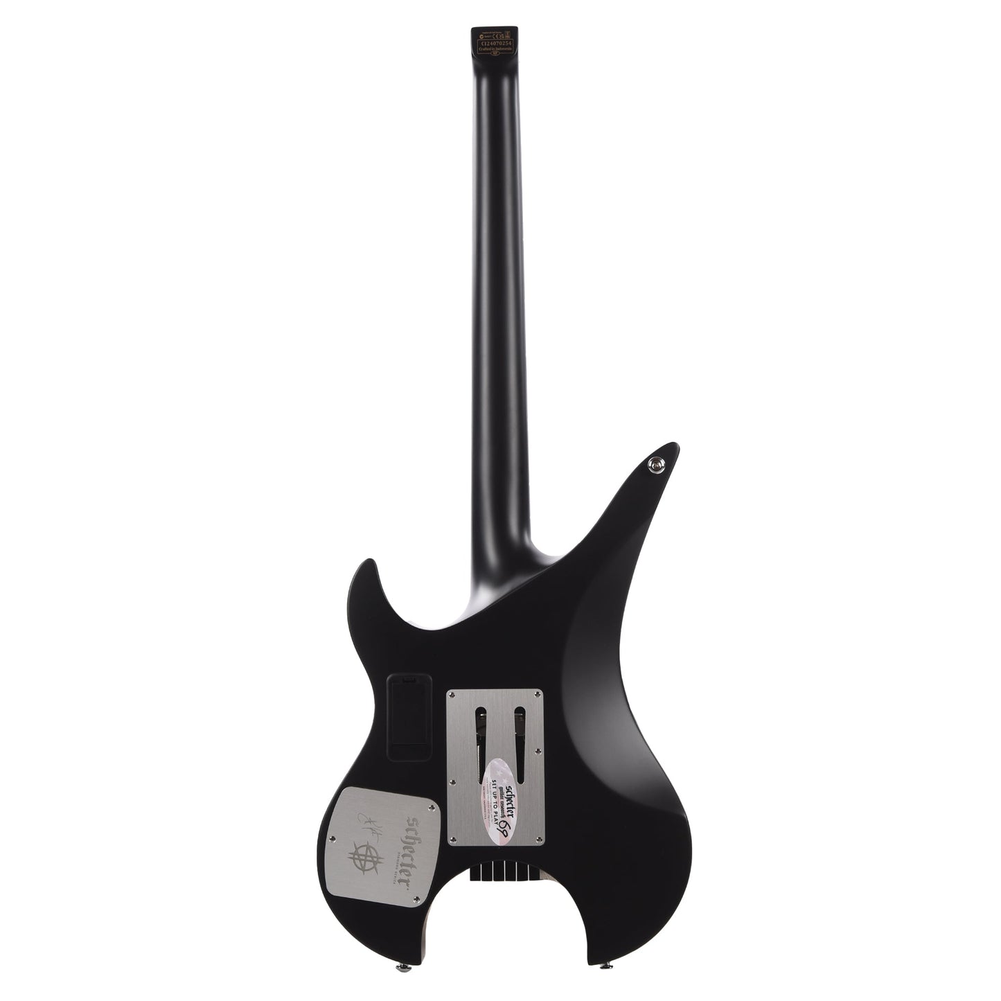 Schecter Synyster Gates Custom-6 TR-S Headless Electric Guitar Satin Black