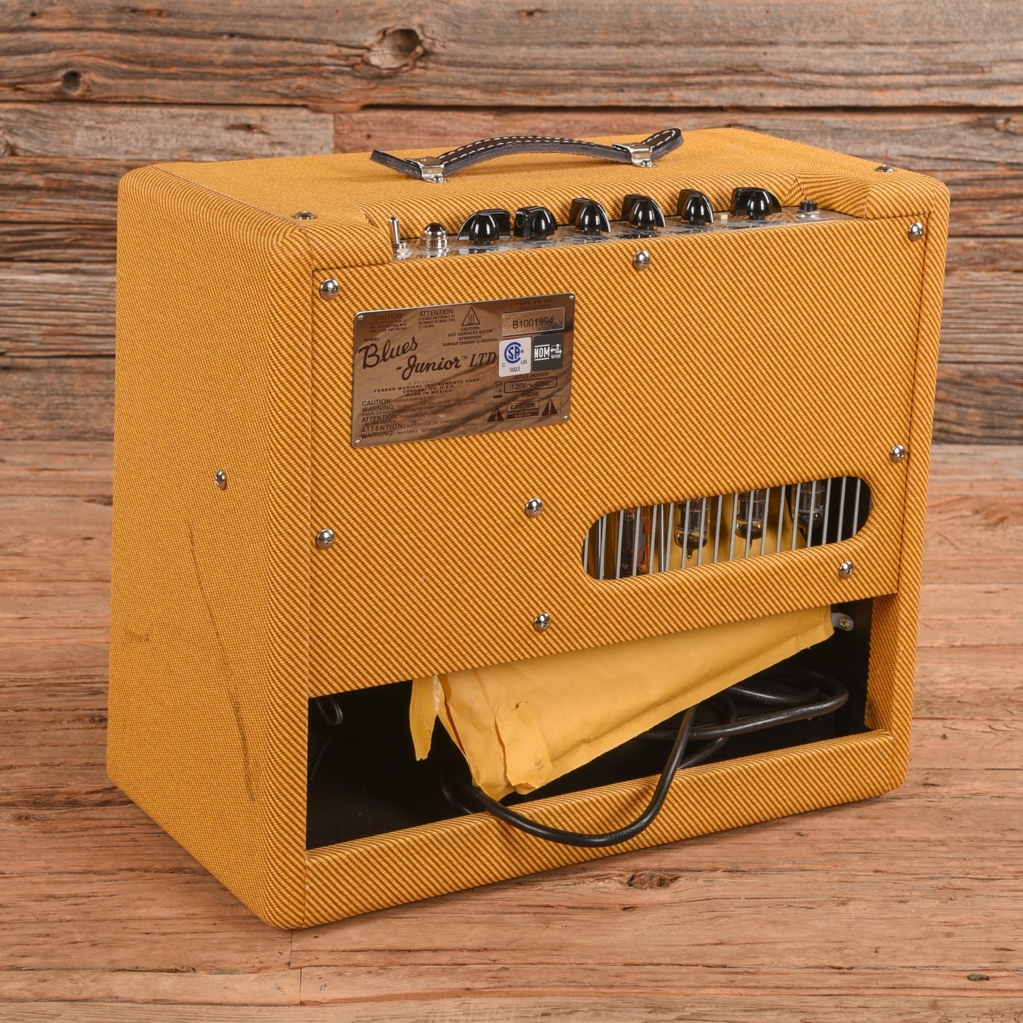 Fender Blues Junior Lacquered Tweed 15-Watt 1x12" Guitar Combo Amp
