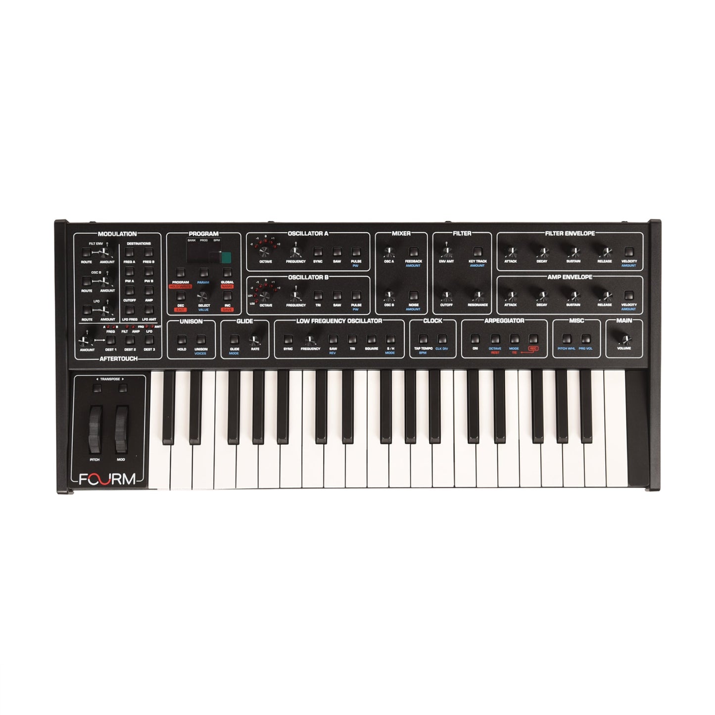 Sequential Fourm 4-Voice Polyphonic Analog Synthesizer w/ Polyphonic Aftertouch