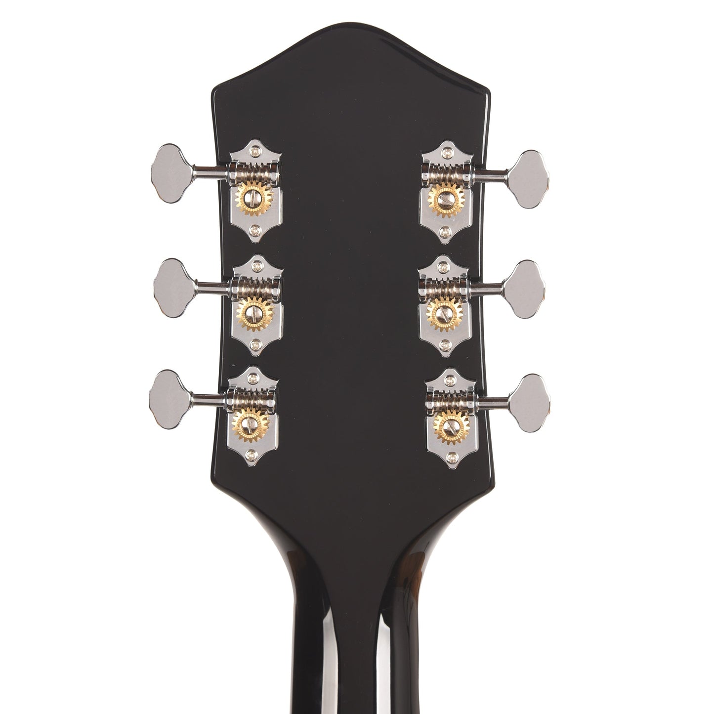 Silvertone 1446 TBK Single Cut Semi-Hollow Electric Guitar w/ Trapeze Tailpiece Gloss Black