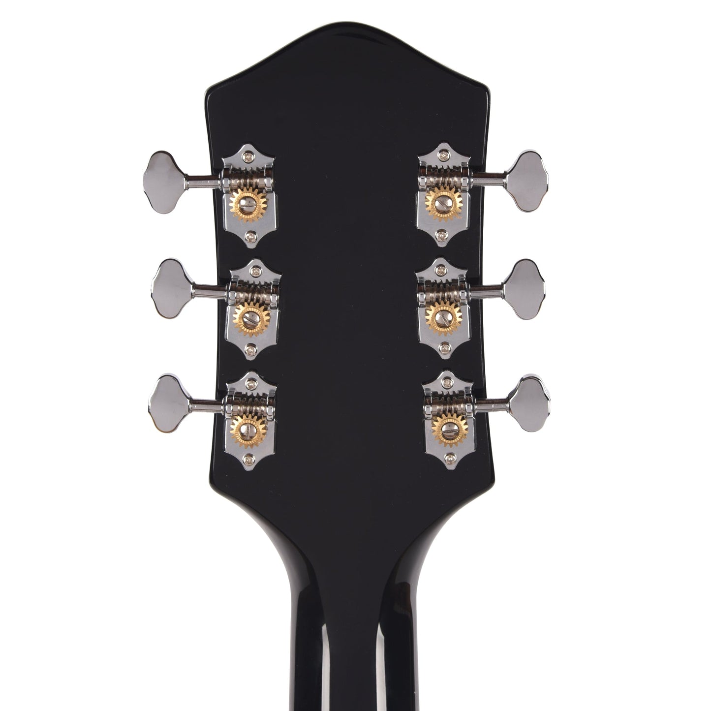 Silvertone 1446 VBK Single Cut Semi-Hollow Electric Guitar w/ Bigsby Vibrato Gloss Black