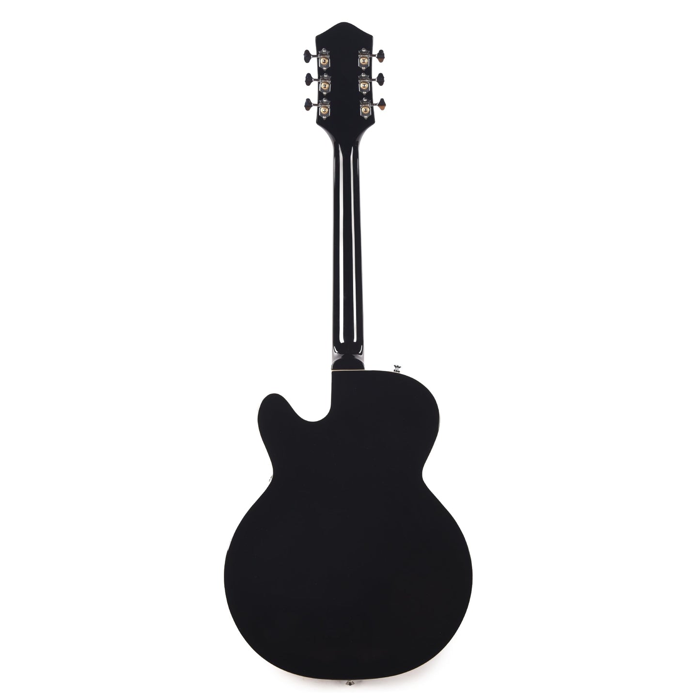 Silvertone 1446 VBK Single Cut Semi-Hollow Electric Guitar w/ Bigsby Vibrato Gloss Black