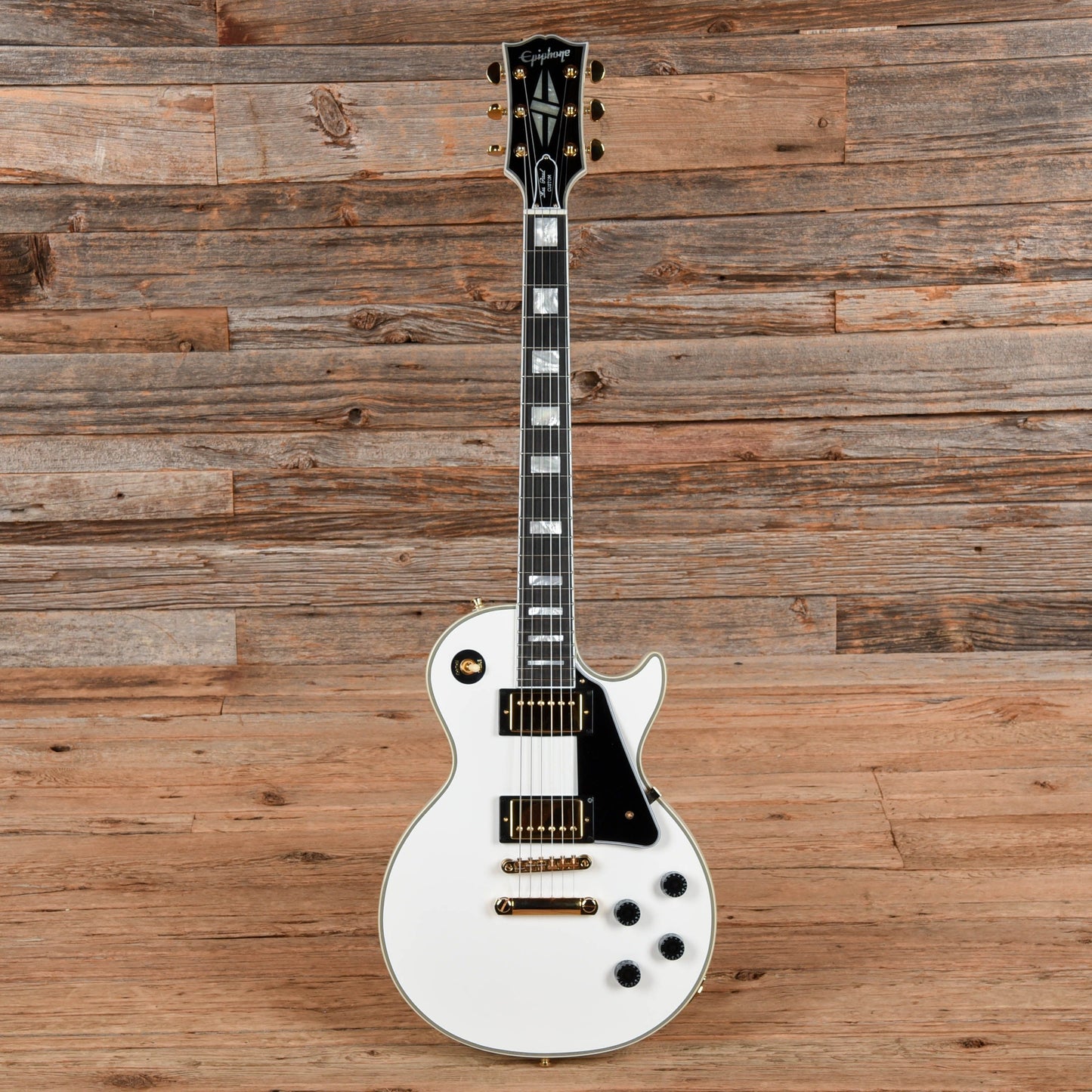 Epiphone Inspired by Gibson Custom Les Paul Custom Alpine White 2024
