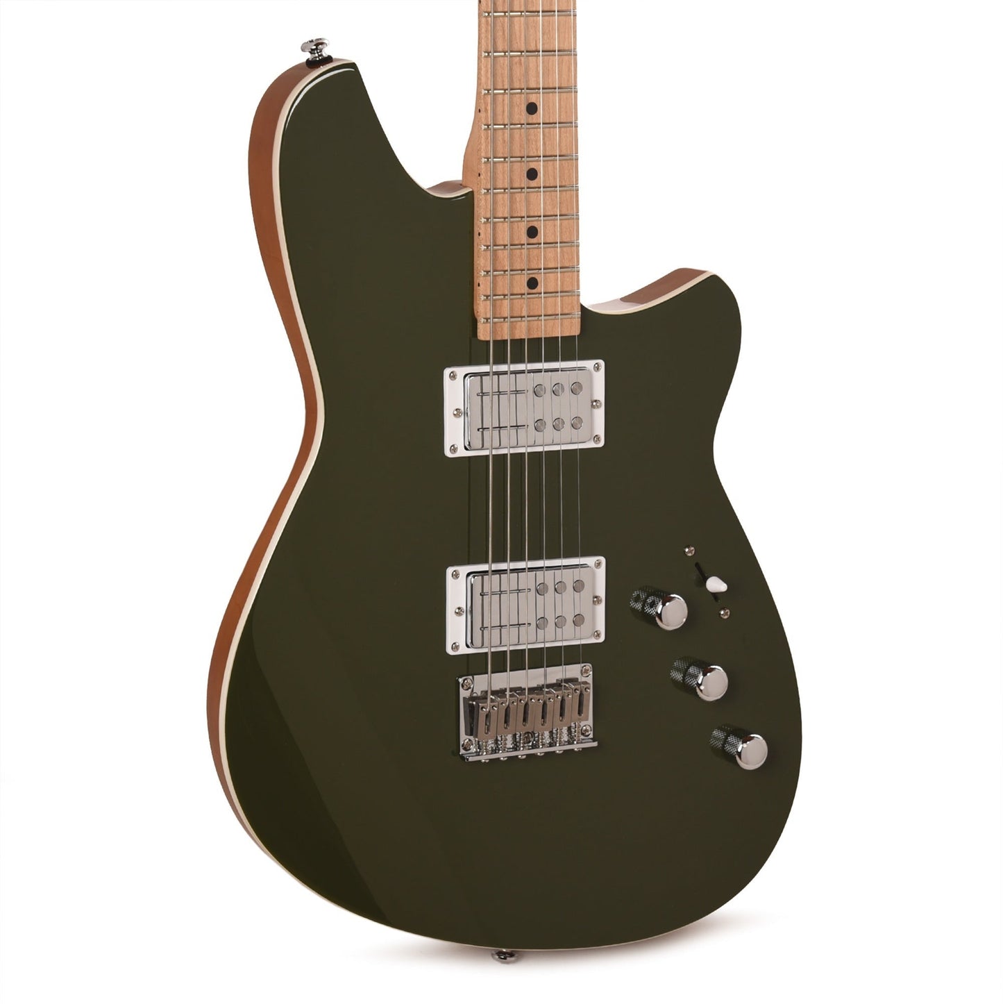 Reverend Descent Baritone Electric Guitar Army Green