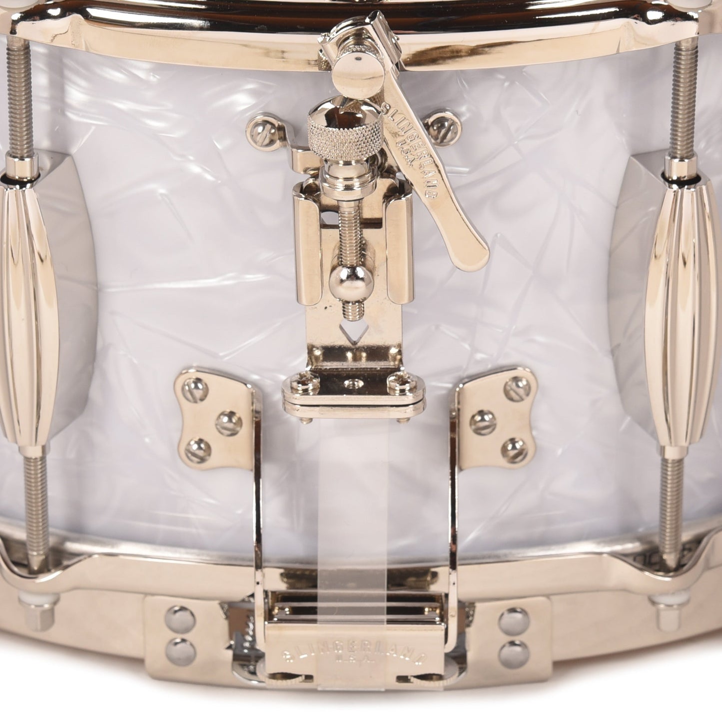 Slingerland 6.5x14 Limited Edition Gene Krupa Snare Drum White Marine Pearl
