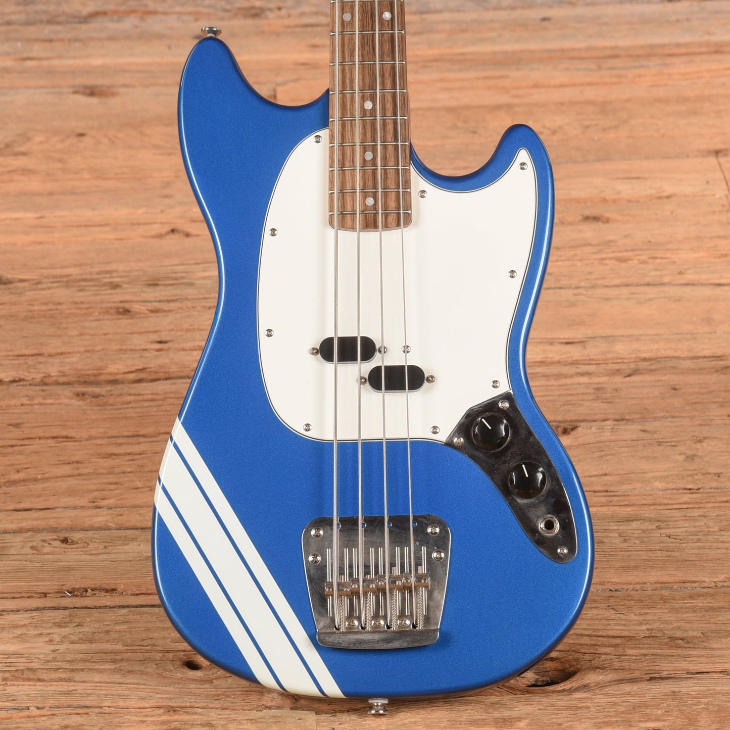 Squier Classic Vibe '60s Competition Mustang Bass Lake Placid Blue with Olympic White Stripes 2023