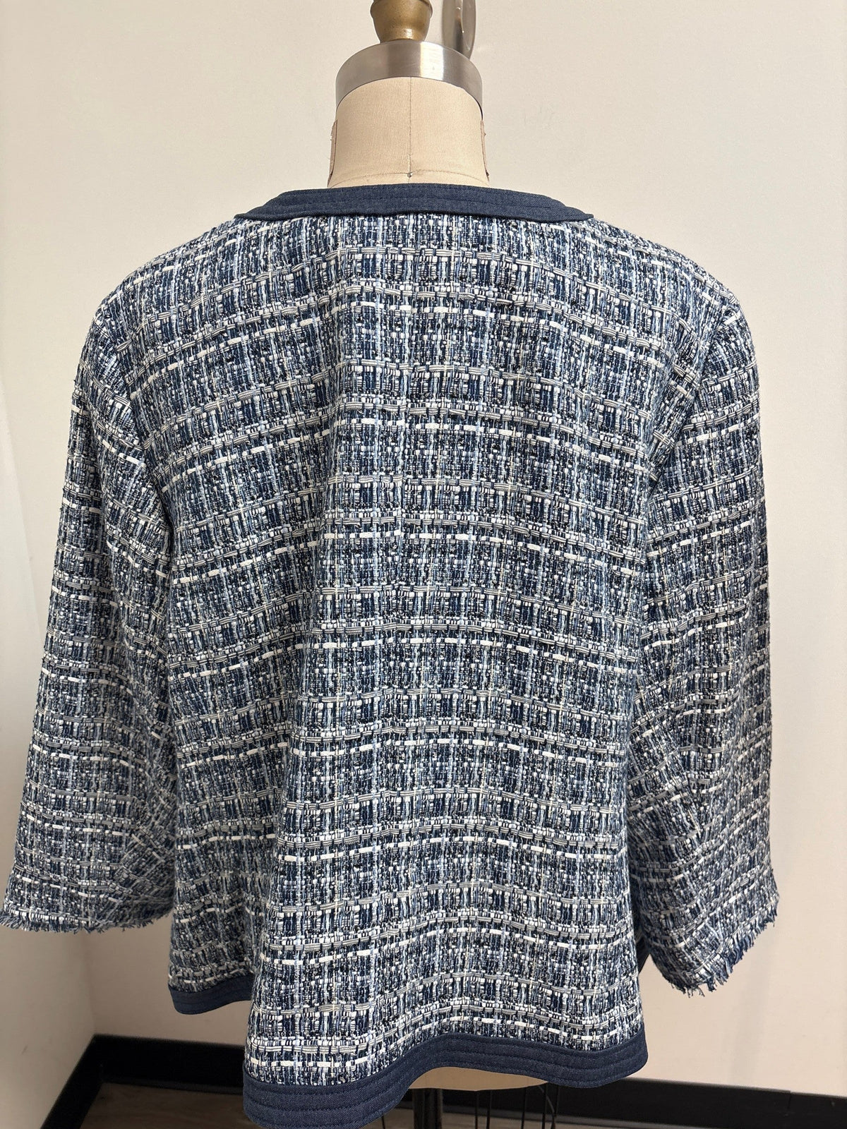 Talbots Blue with Denim Trim Jacket, 20W