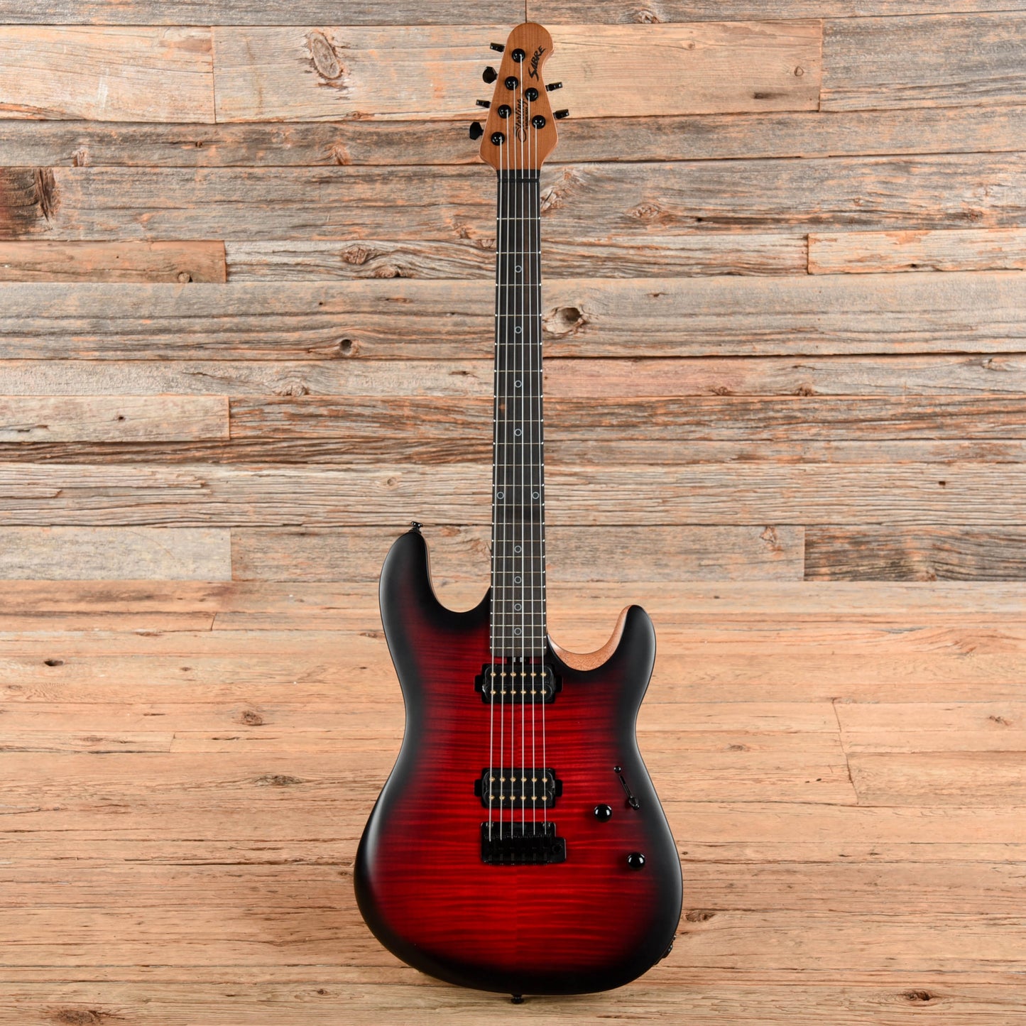 Sterling by Music Man Rabea Massaad Artist Series Sabre Blood Flame Burst