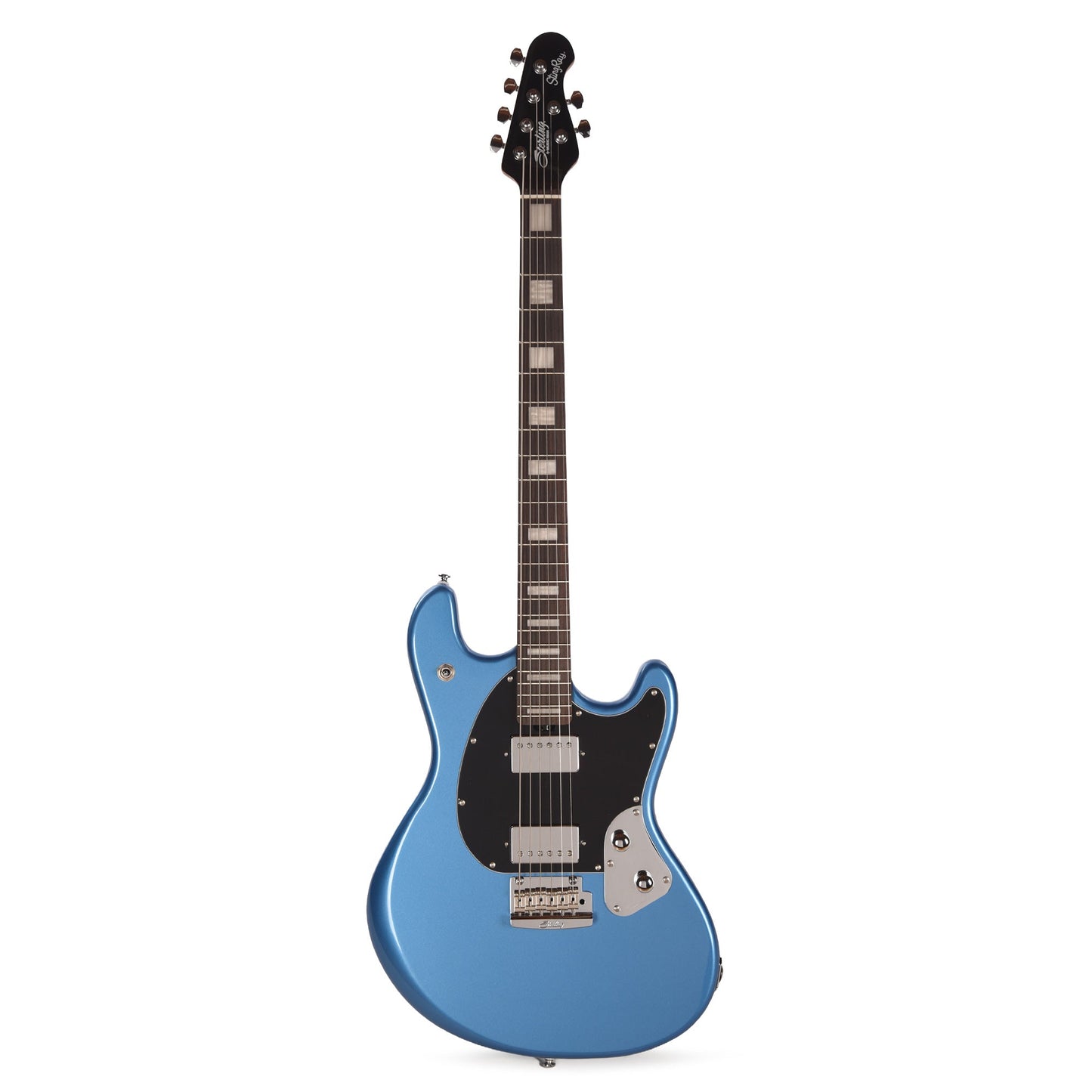 Sterling by Music Man StingRay Baritone Electric Guitar Toluca Lake Blue