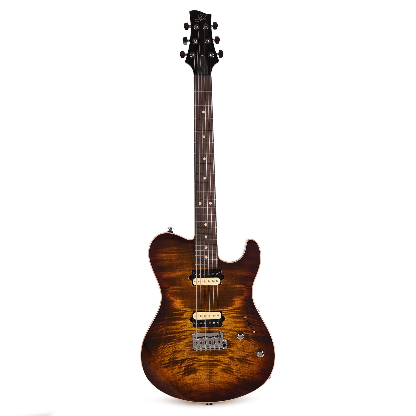 Suhr Oso Short Scale Mahogany w/ Figured Curly Maple Top Bengal Burst