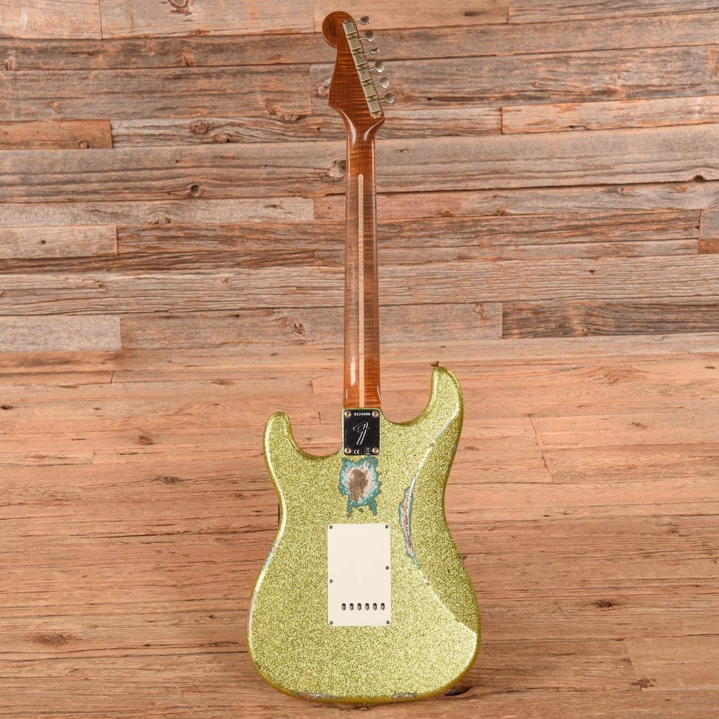 Fender Custom Shop 1963 Stratocaster Heavy Relic HH Chartreuse Sparkle 2024