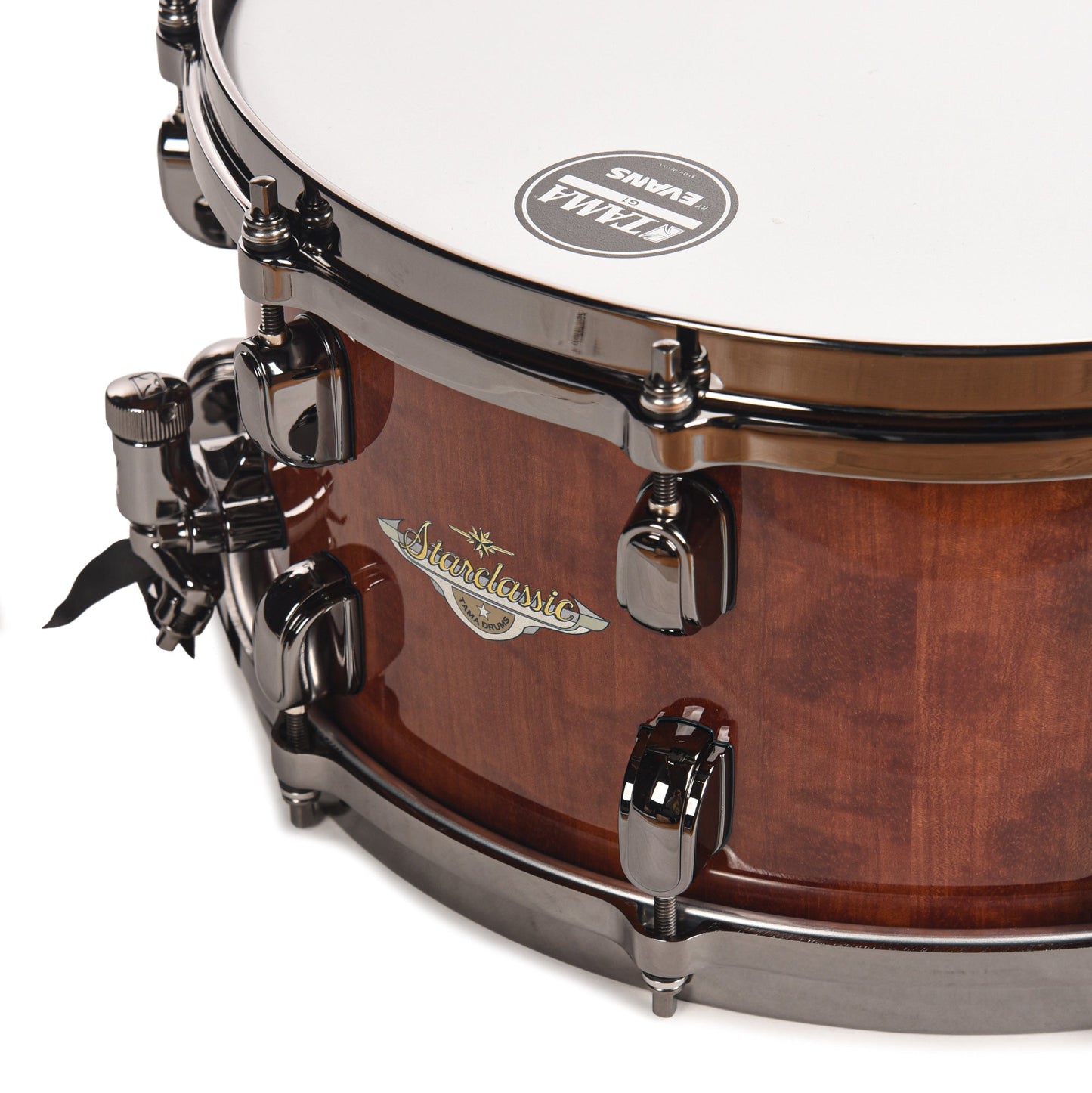 TAMA Starclassic Bubinga 14"x6.5" Snare Drum Limited Figured Gloss African Cherry