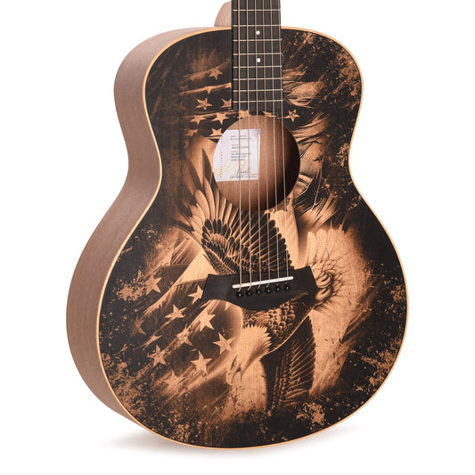 Taylor Special Edition GS Mini Torrefied Spruce/Sapele Americana Custom Artwork