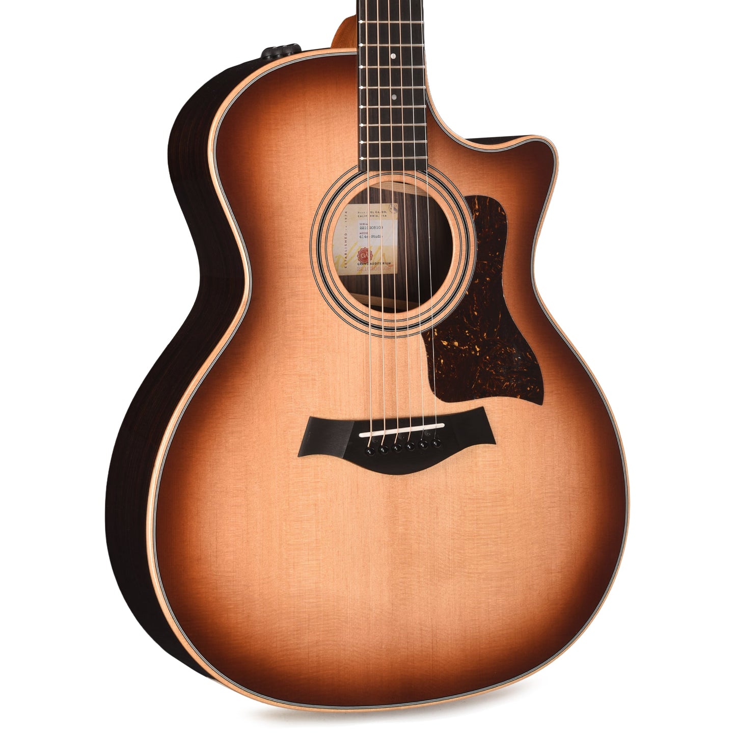 Taylor 414ce Studio Grand Auditorium Torrefied Sitka/Indian Rosewood Shaded Edgeburst Top ES2