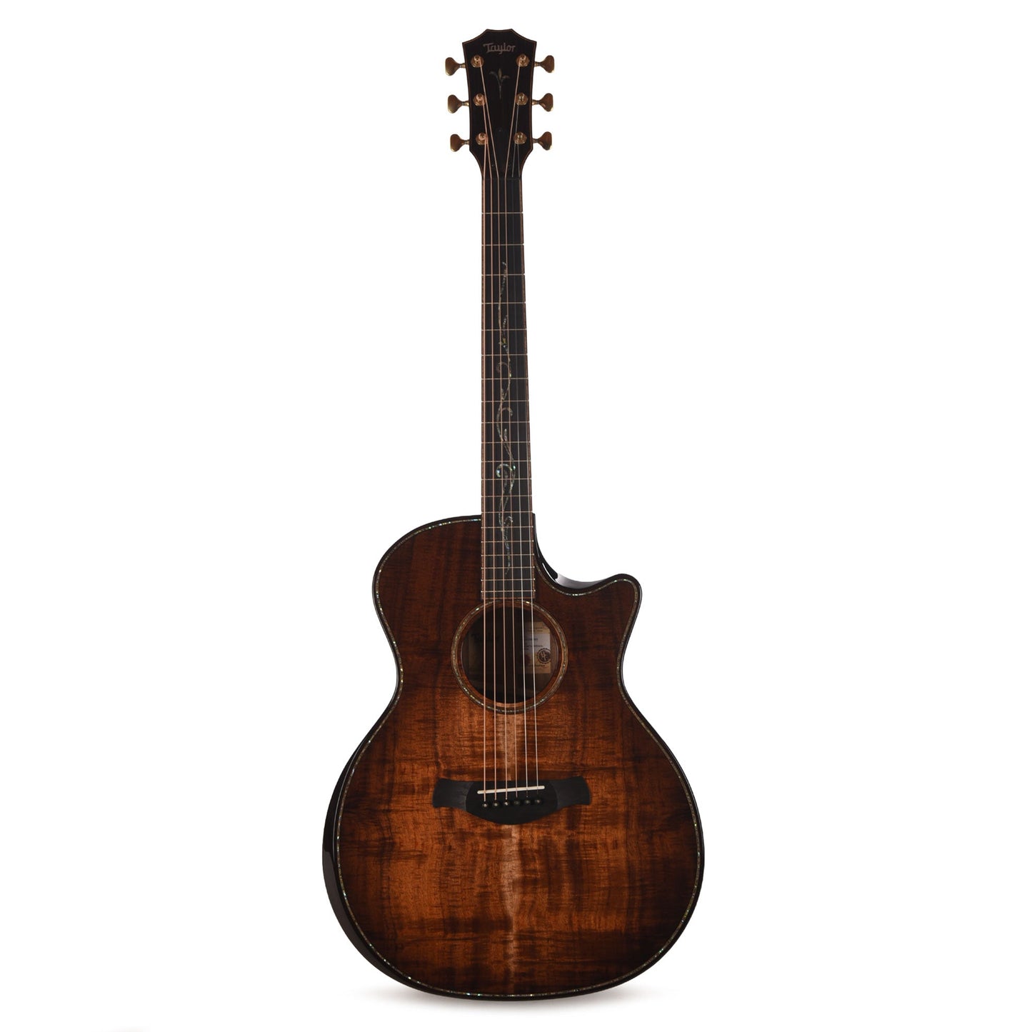 Taylor Next Generation Builder's Edition K24ce Grand Auditorium Figured Hawaiian Koa Kona Burst w/Claria Pickup